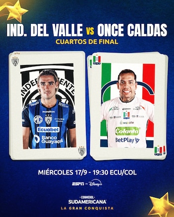 De la siguiente forma, se presentó el duelo entre Independiente del Valle y Once Caldas - crédito @Sudamericana / X