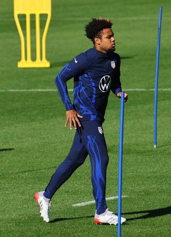 Foto de archivo de Weston McKennie en un entrenaiento con la selección de fútbol de Estados Unidos. Colonia, Alemania. 22 de septiembre de 2022.
REUTERS/Wolfgang Rattay