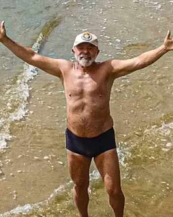 Lula da Silva en la playa2