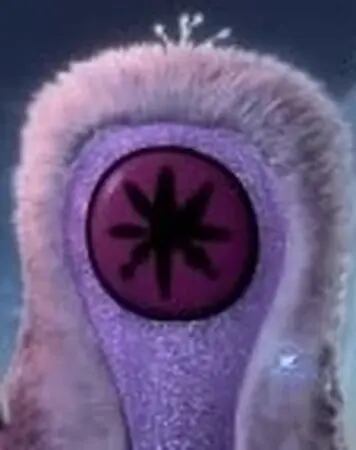 Auva es una embajadora inspirada en el paramecio, con voz de Naomi Watanabe y diseño peludo