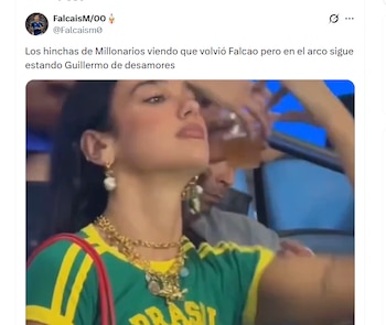 Falcao compartirá vestuario con la