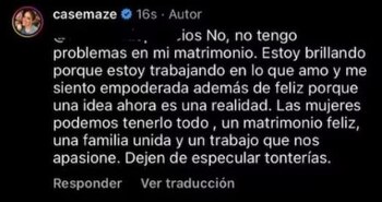 Cassandra Sánchez de Lamadrid responde