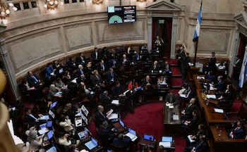Sesión en el Senado del 10 de julio de 2025 cuando se aprobó el proyecto de distribución de los ATN