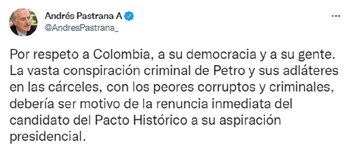 Este fue el mensaje publicado