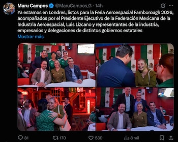 La participación en el foro de Londres coincide con el expediente por agentes estadounidenses hallados en un operativo contra un narcolaboratorio en Morelos, Chihuahua, que llevó a la mandataria a declarar en mayo