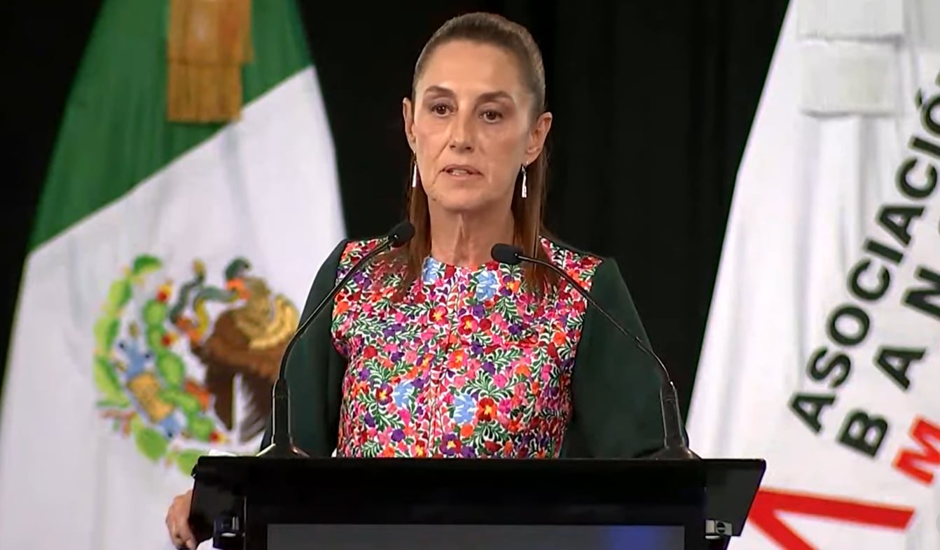 Sheinbaum inauguró la 89 Convención Bancaria 2026 en Cancún, Quintana Roo.