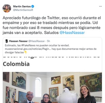 Martín Santos responde a críticas