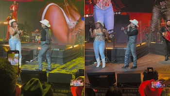 Fan de Nodal sube al escenario y se adueña de “Dime cómo quieres”, su tema de amor con Ángela Aguilar