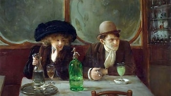 "Escena de café", cuadro de