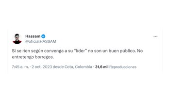 El humorista les respondió a