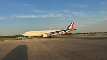 El avión que trasladó a