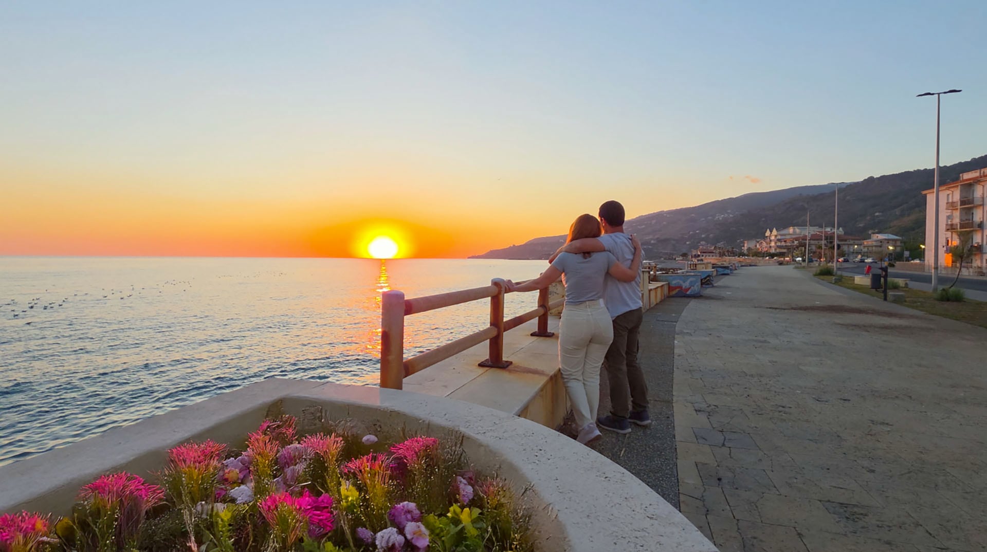 Eduardo y Noeli están radicados en Calabria, en el sur de Italia, y viven en una casa a pocas cuadras del mar