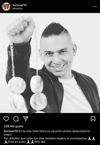 Tomada de Instagram @koronell10