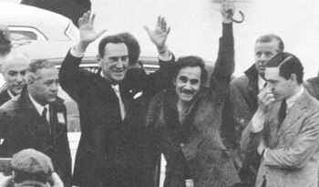 José Ignacio Rucci entre Perón