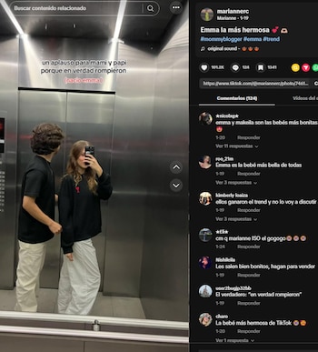 Publicación de Marianne con su