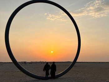 Qatar invirtió en un bosque artificial pese a su clima árido extremo (REUTERS)