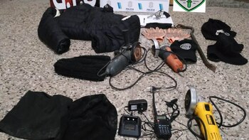 Parte de los elementos secuestrados