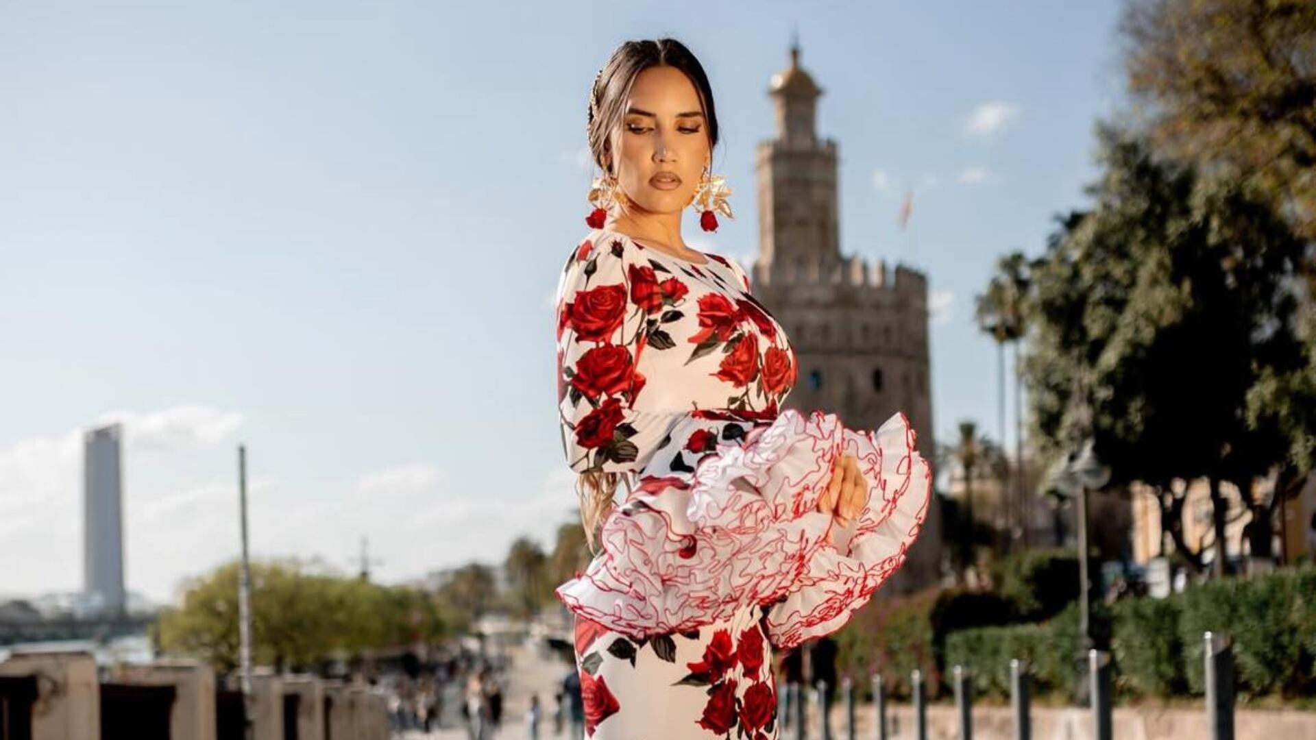 India Martínez en la Feria de Abril de Sevilla de 2025 (@india_martinez_oficial)