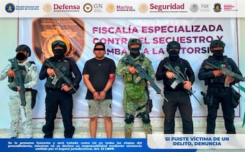 José Antonio "N" fue el primer detenido. Crédito: FGE Guerrero