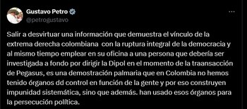 Gustavo Petro se despachó contra