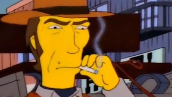 De negarse a prestar su voz a 3 apariciones referidas: así Clint Eastwood dejó su marca en Los Simpson