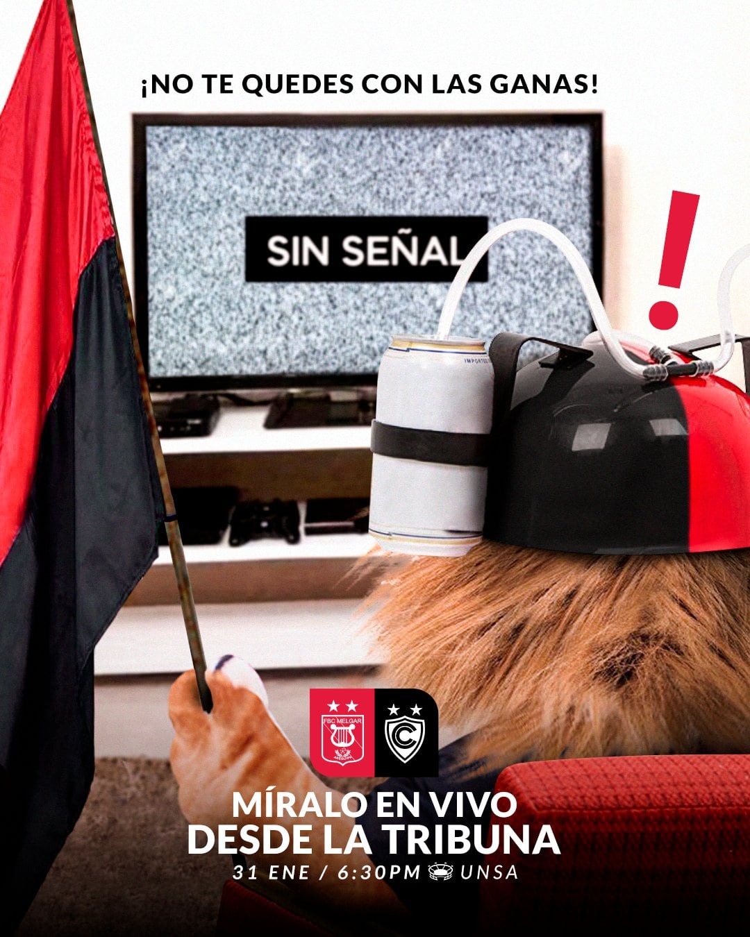 La publicación de Melgar sobre la transmisión de su partido con Cienciano.