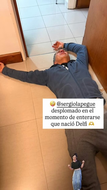 Bochi Todaro mostró el costado de humor de la familia al publicar una imagen de Sergio Lapegüe desplomado en la clínica