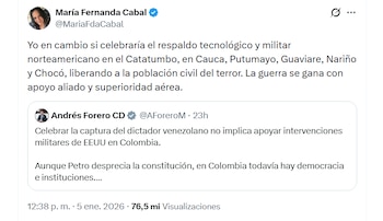 María Fernanda Cabal respondió de