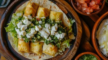 Prepara tacos dorados de lentejas