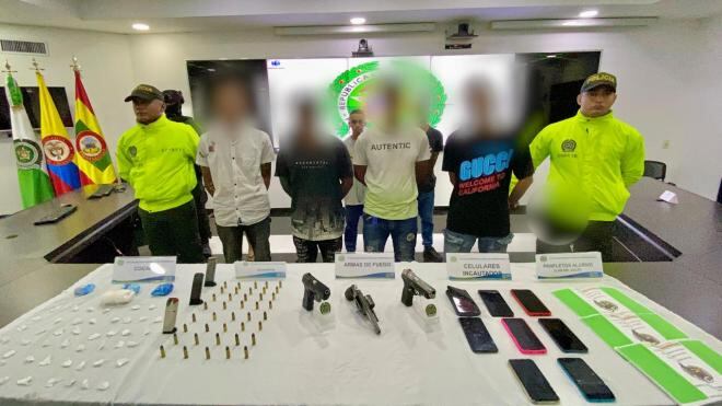 Alias el Tatuador era integrante del Clan del Golfo y había sido capturado el 23 de abril por porte ilegal de armas - crédito Policía Metropolitana de Barranquilla