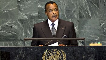 Denis Sassou-Nguesso, presidente del Congo,