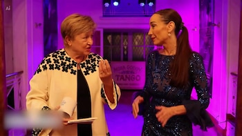Mora Godoy fue anfitriona de Kristalina Georgieva