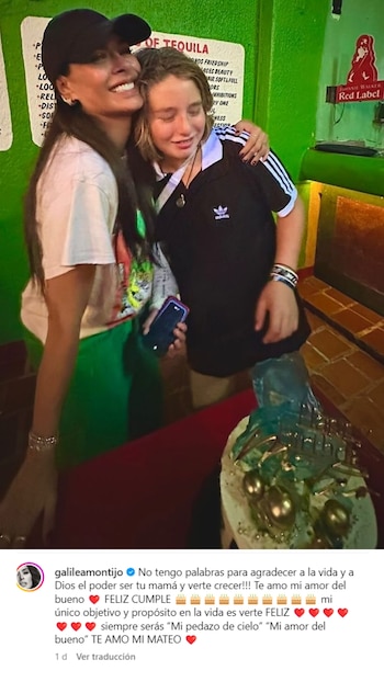 “Mi único objetivo es verte feliz”, escribió la conductora en un extenso mensaje que acompaña las fotografías.