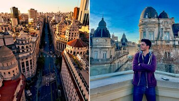 Subió a terrazas increíbles de