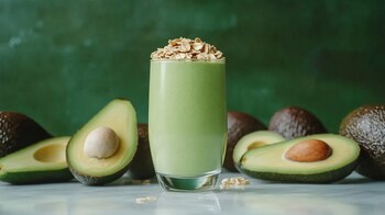 El licuado de aguacate con