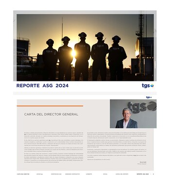 La carátula del reporte de