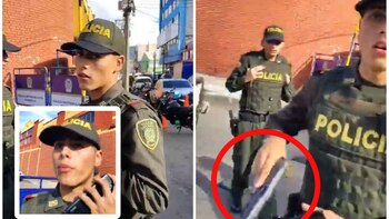 Auxiliar de Policía habría usado