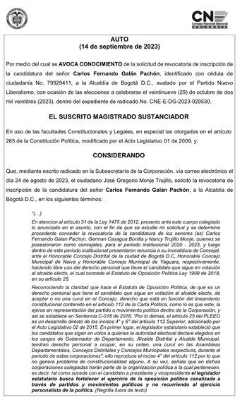 El demandante afirma que el