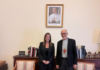 La ministra Pettovello y el cardenal Czerny, hombre clave del papa León XIV