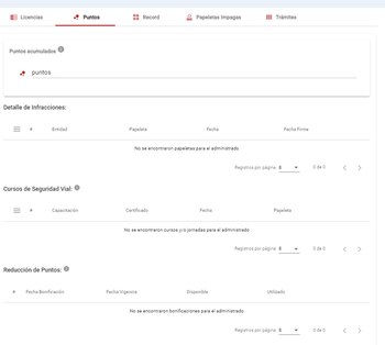 Portal único del conductor