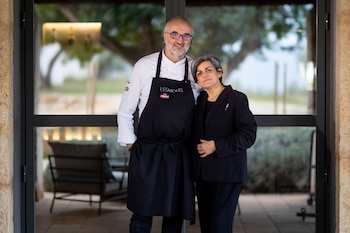 Jeroni Castell y Carmen Sauch, al frente del restaurante Michelin Les Moles (Cedida)