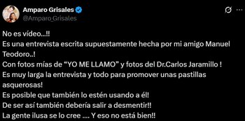 La reconocida actriz colombiana alertó
