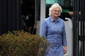 La ministra de Defensa alemana