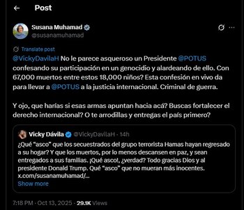 Susana Muhamad no se quedó