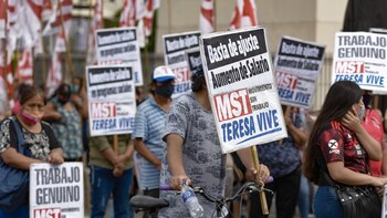 Los manifestantes comenzaron a retirarse