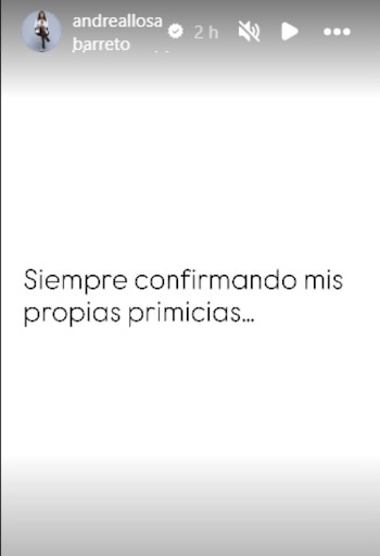 La conductora Andrea Llosa confirma el final de su programa a través de sus redes sociales.
