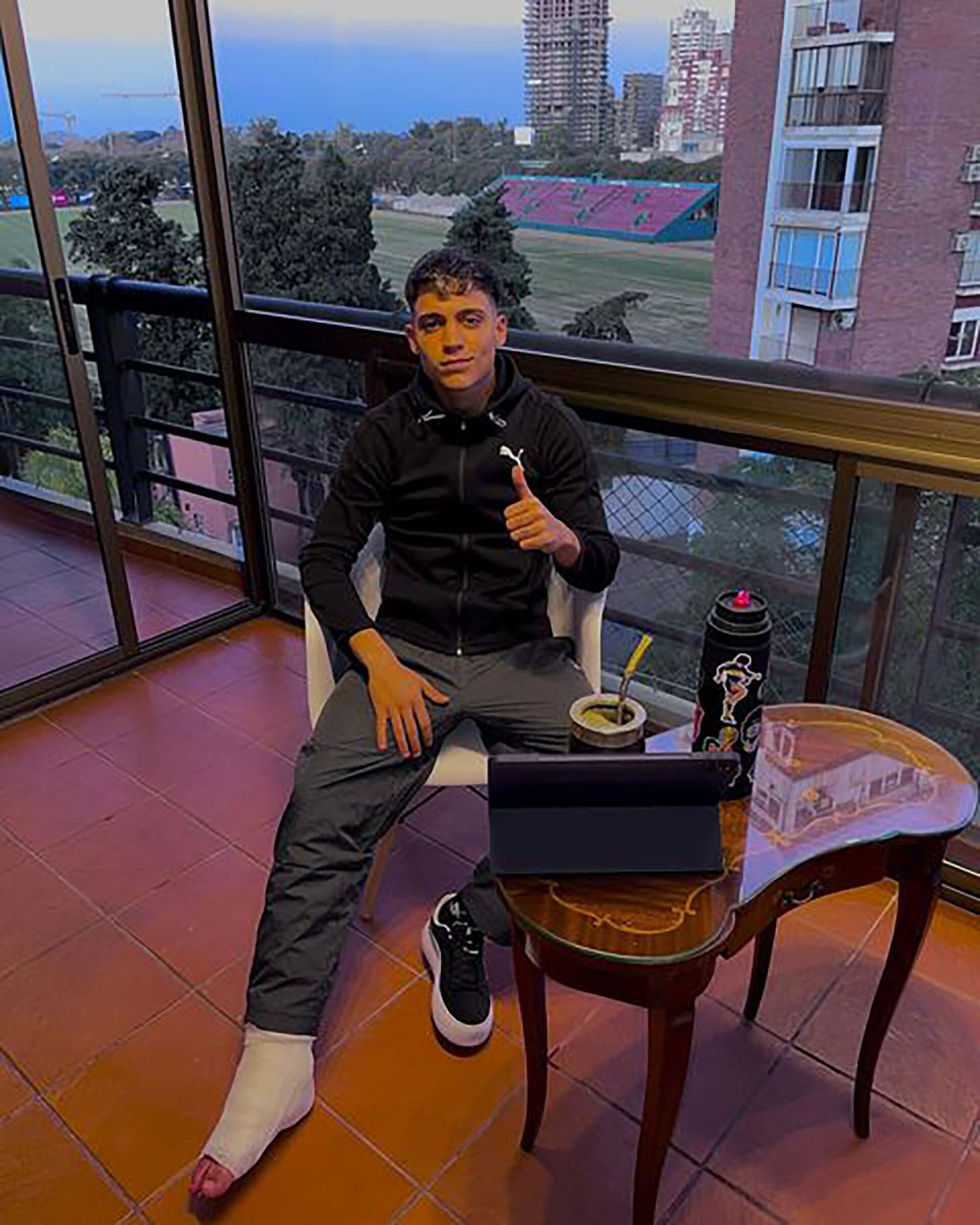 A pesar de los contratiempos por sus lesiones, Zeballos nunca perdió su sonrisa