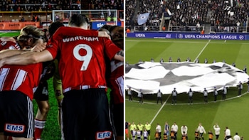 Exeter en su partido/FC Barcelona