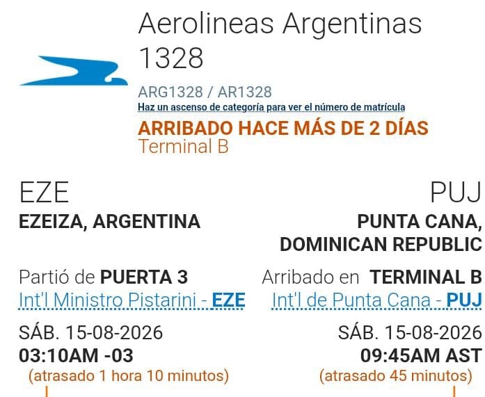 El histórico vuelo que restituyó el corredor que estaba vetado (FlightAware)