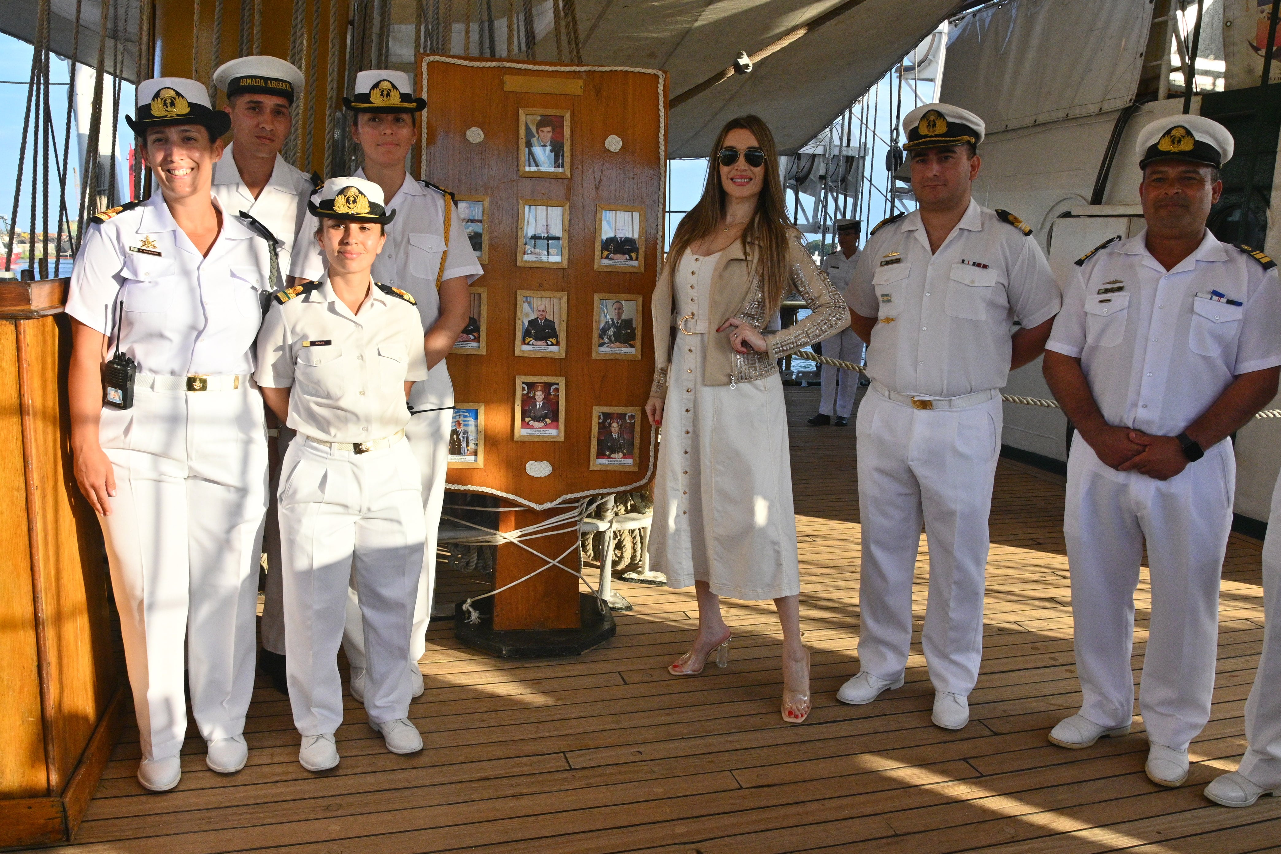La Fragata Libertad abrió sus puertas al público con entrada libre para celebrar el centenario de la Base Naval Mar del Plata (José Tetty)